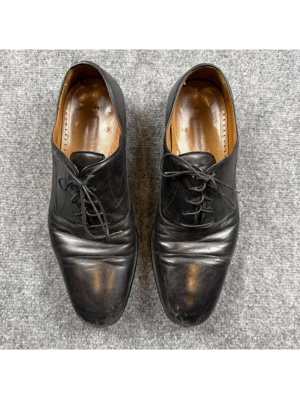 Magnanni Black Leather Oxford Dress Shoes Size 44.5